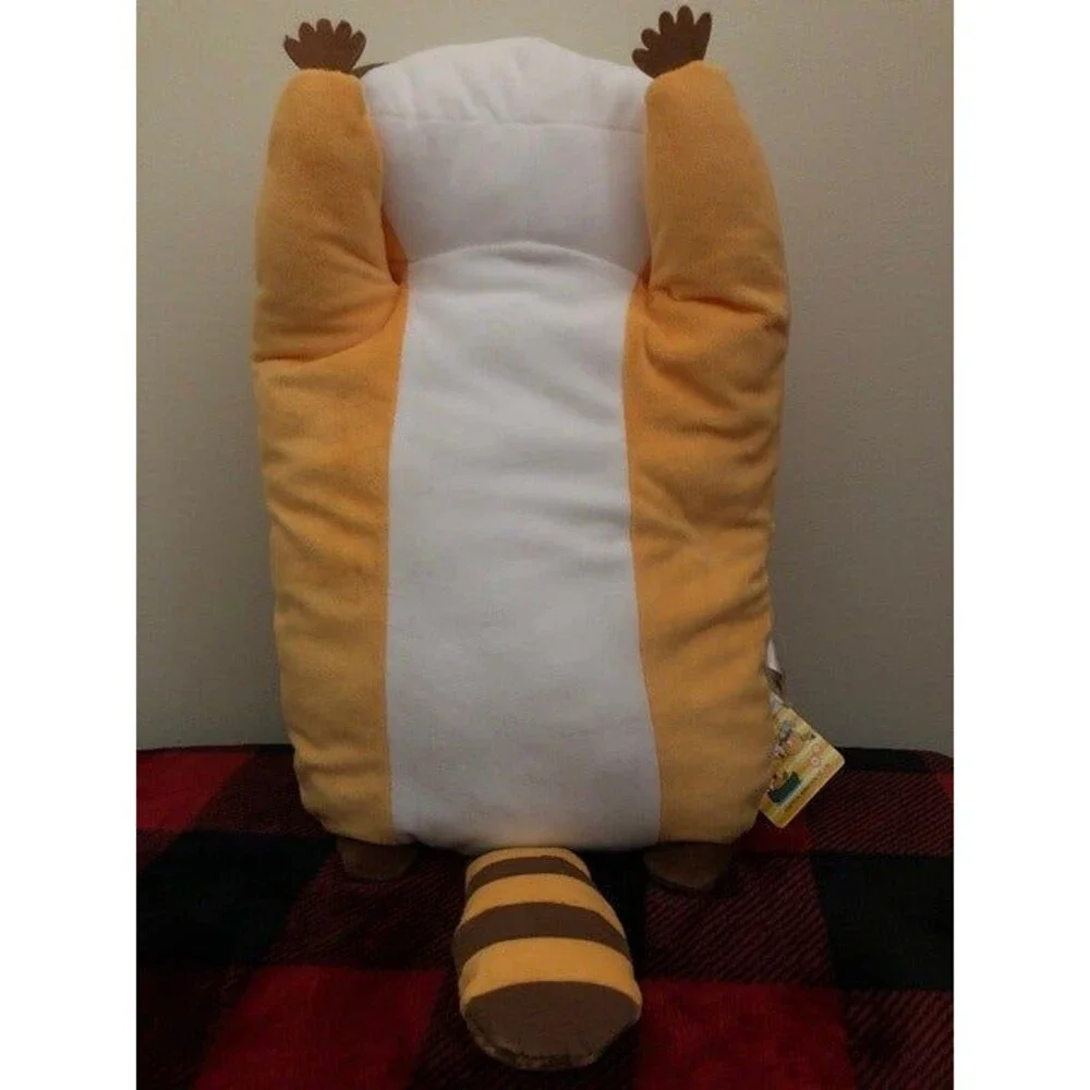 Furyu Puchi Rascal Raccoon Laying Down (Closed Eyes) Cushion Toreba Prize Plush